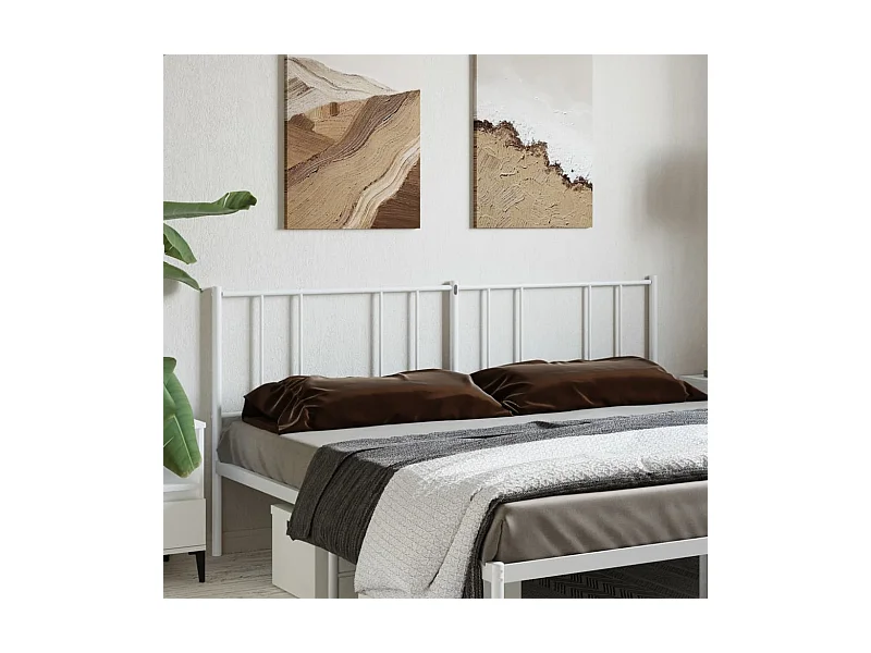 Cabeceira de cama 193 cm metal branco
