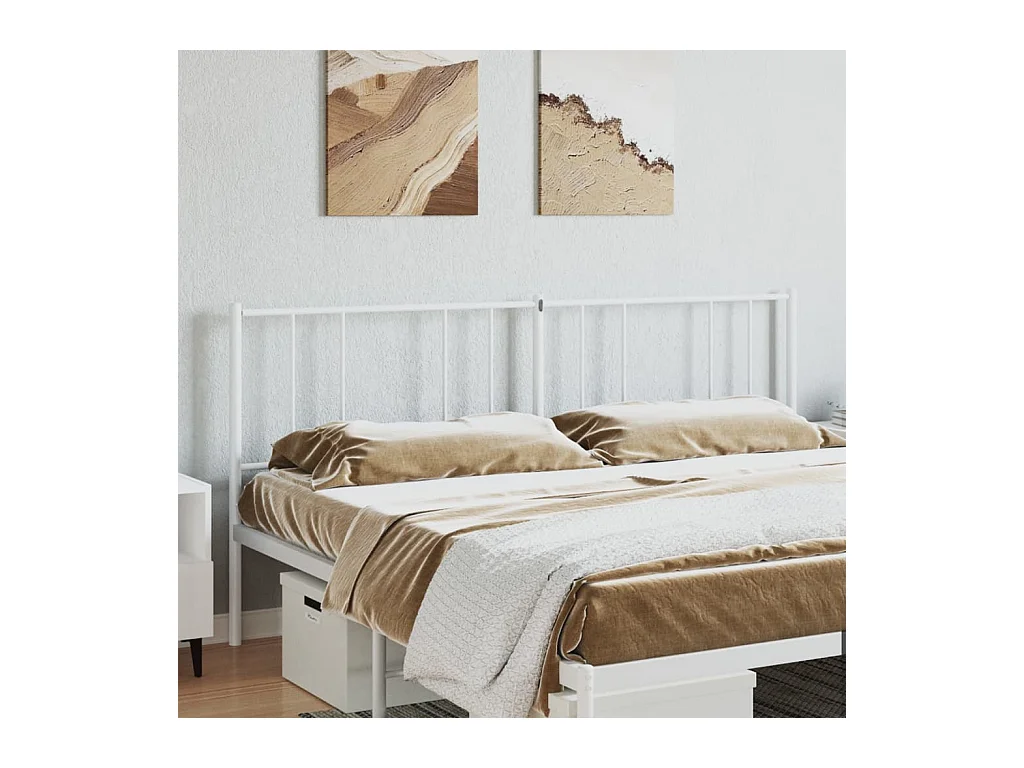 Cabecero de metal blanco 193 cm