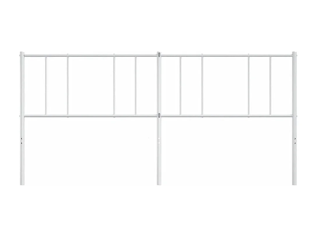 Tête de lit métal blanc 193 cm