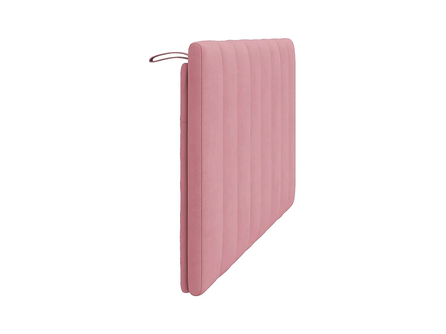 Tête de lit coussin rose 120 cm velours