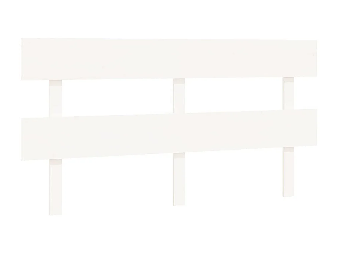 Tête de lit Blanc 164x3x81 cm Bois massif de pin