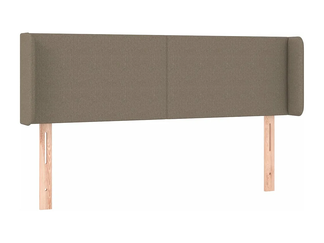 Tête de lit avec oreilles Taupe 147x16x78/88 cm Tissu