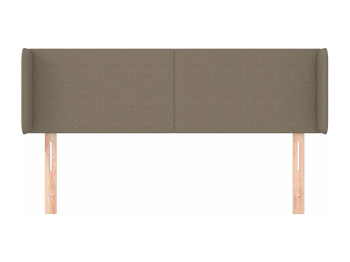Tête de lit avec oreilles Taupe 147x16x78/88 cm Tissu