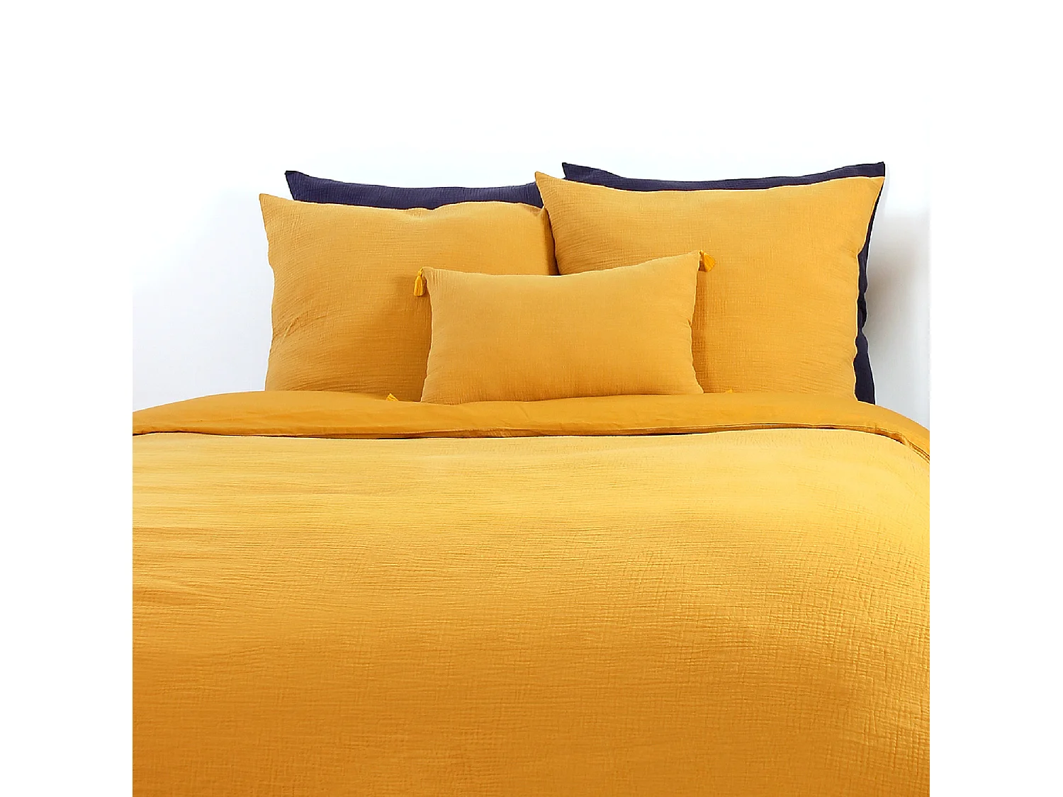 Juego de cama en doble gasa de algodón 240 x 200 cm