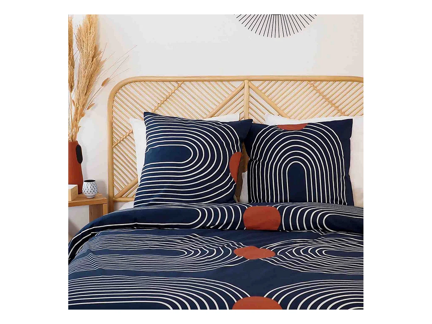 Housse de couette 220x240 + 2 taies d'oreiller 63x63 Coton Cuts