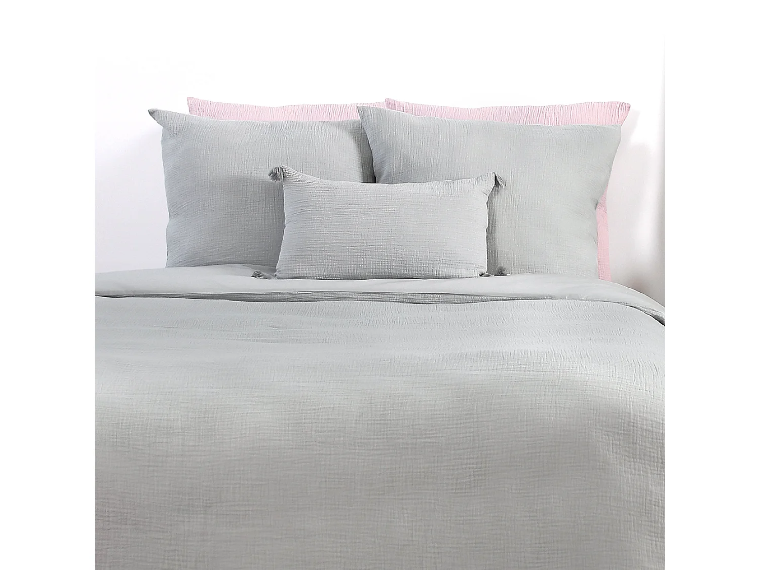 Juego de cama en doble gasa de algodón 140 x 200 cm