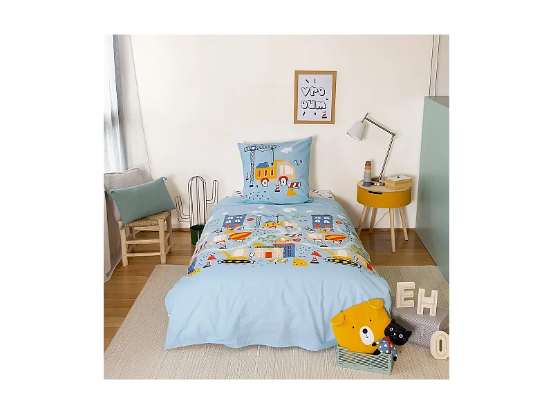 Komplet pościeli dziecięcej z bawełny organicznej Prace 140x200 cm