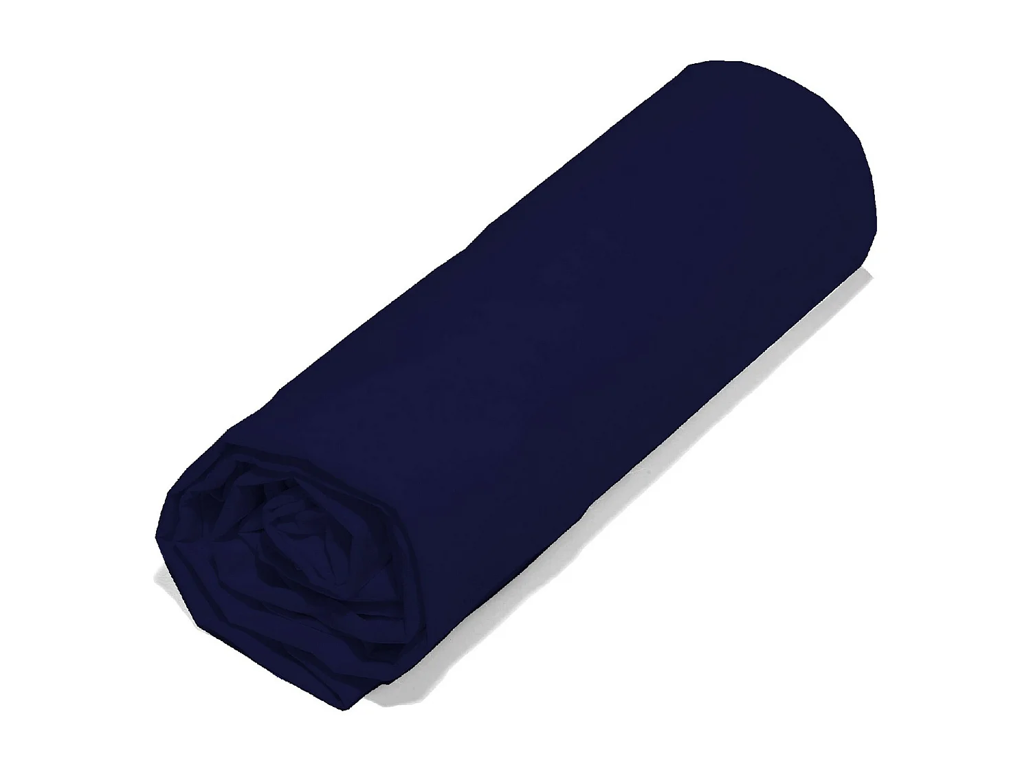 Drap housse 100% Coton Bio 57 fils Taille 90 x 200 cm Couleur Marine
