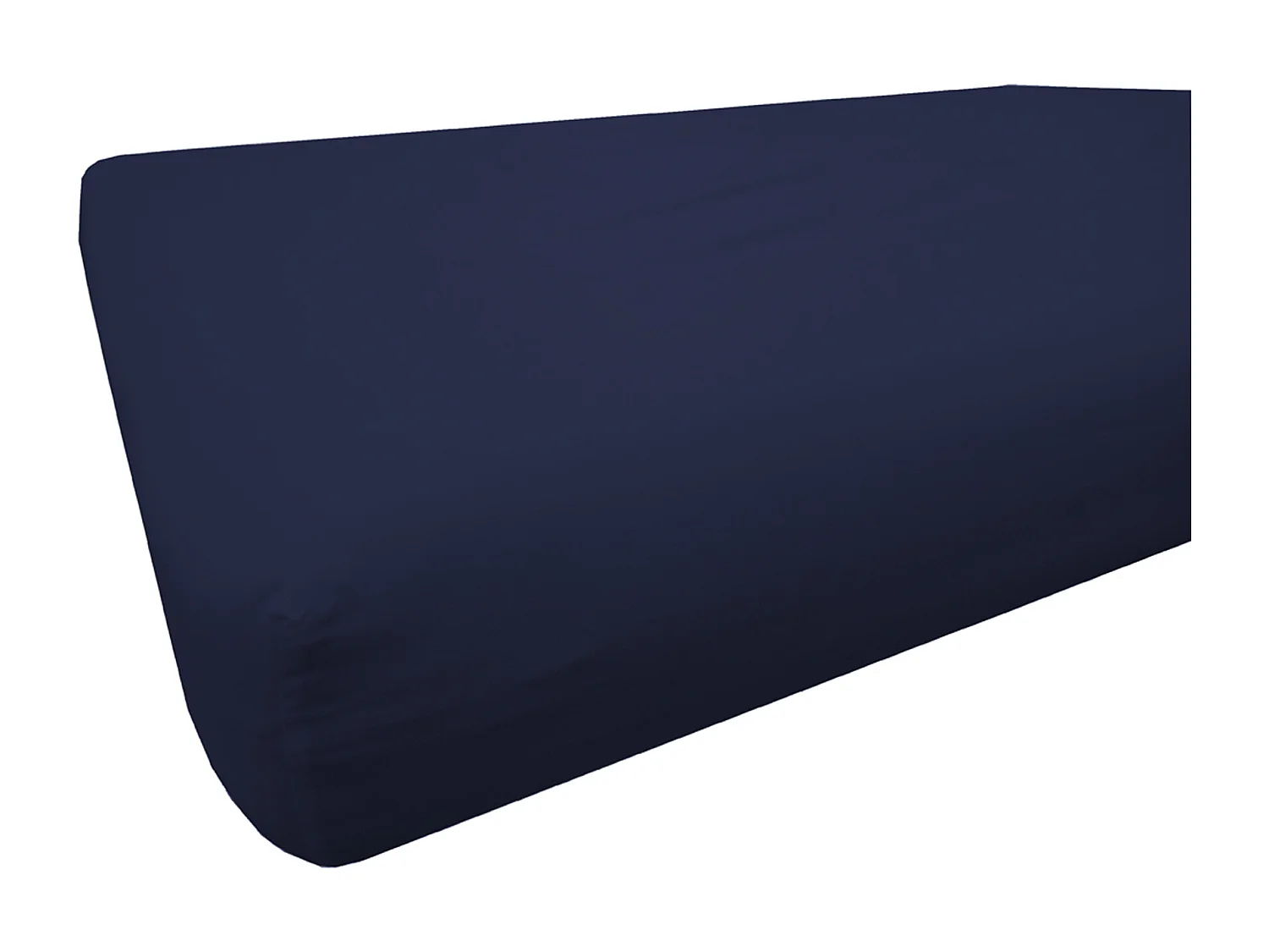 Drap housse 100% Coton Bio 57 fils Taille 90 x 200 cm Couleur Marine