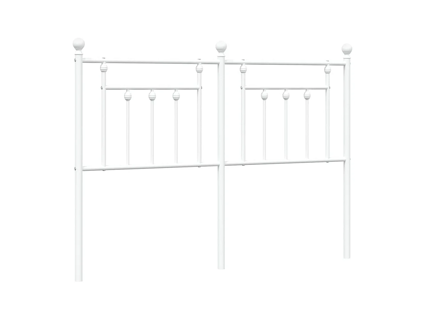 Tête de lit métal blanc 135 cm