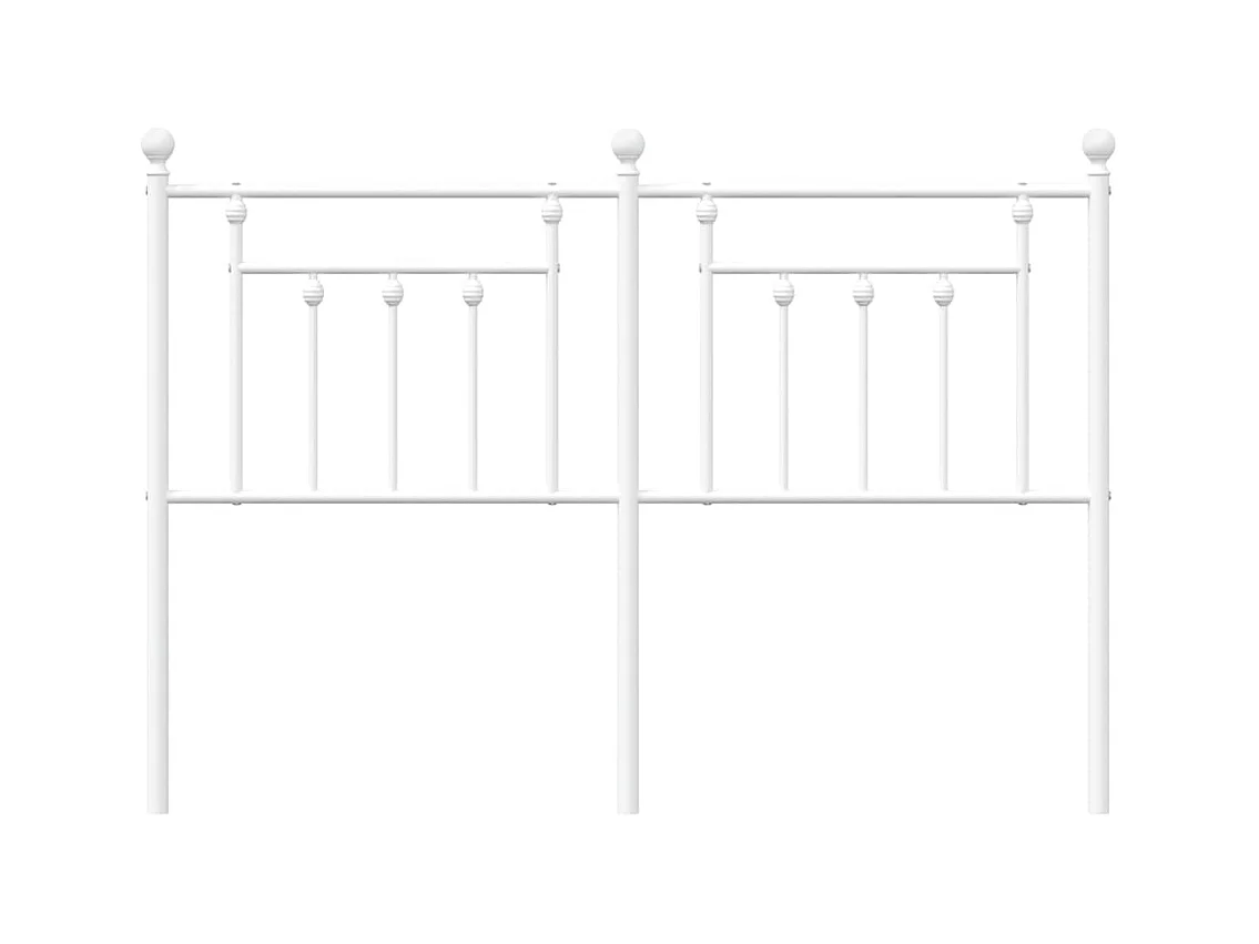 Tête de lit métal blanc 135 cm