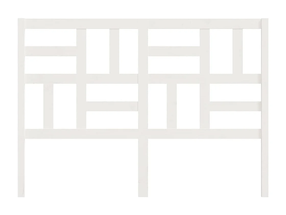 Tête de lit Blanc 146x4x104 cm Bois massif de pin