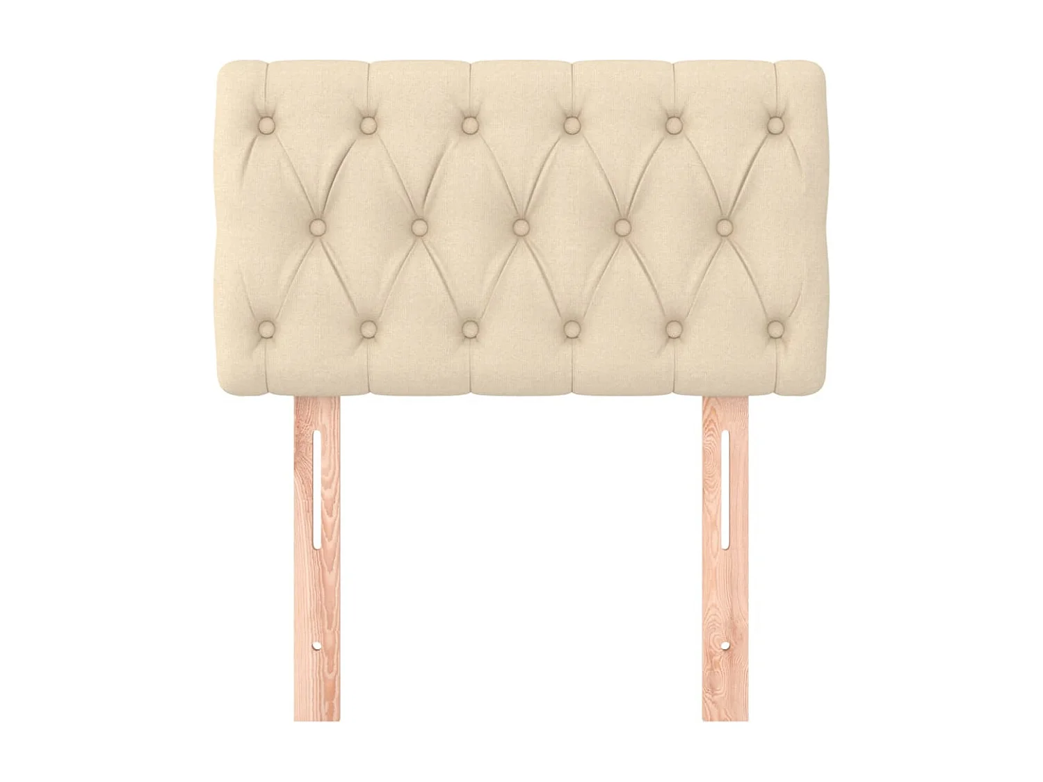 Cabeceira de cama tecido 80x7x78/88 cm creme