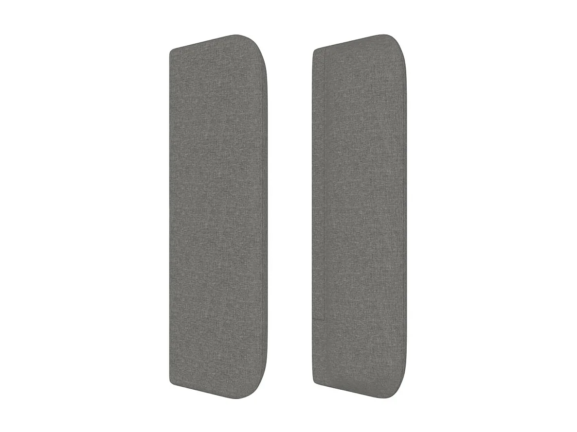 Cabecero de tela gris oscuro 103x16x78/88 cm