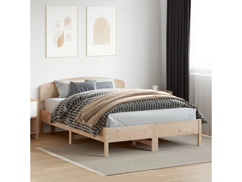 Hoofdbord 160 cm massief grenenhout