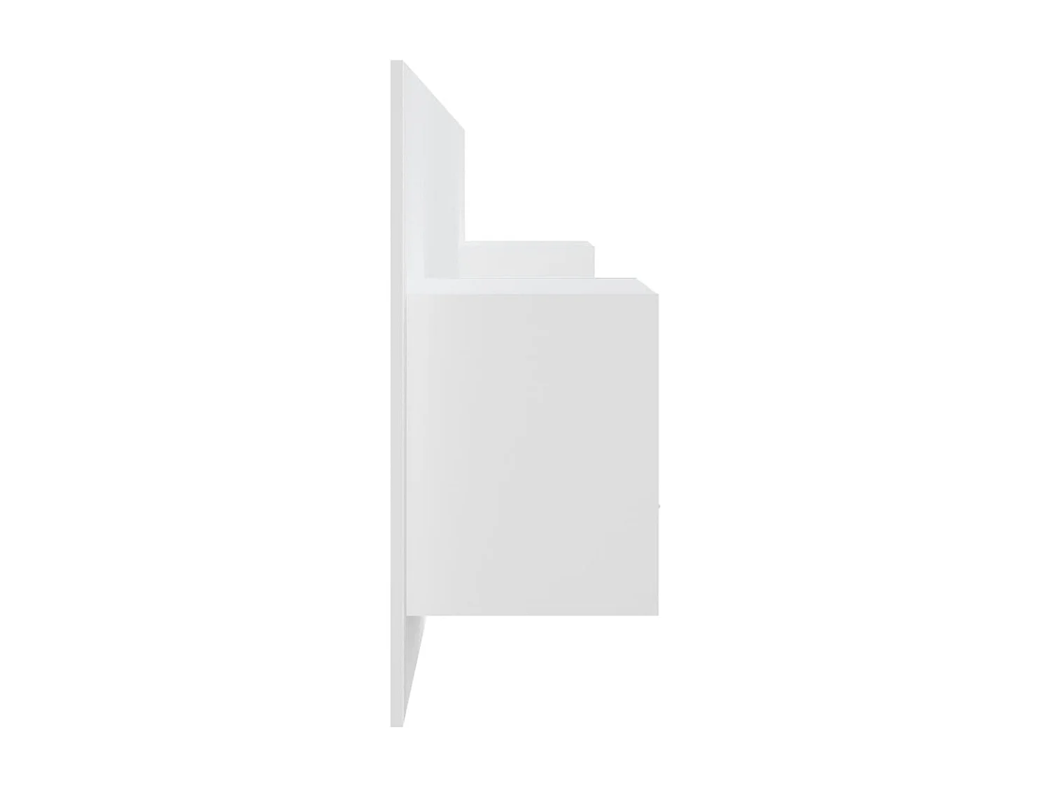 Tête de lit avec armoires Blanc Bois d’ingénierie