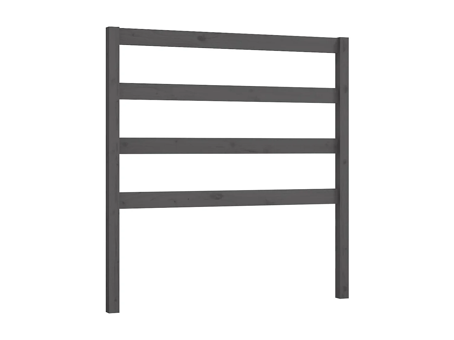 Tête de lit Gris 95x4x100 cm Bois massif de pin