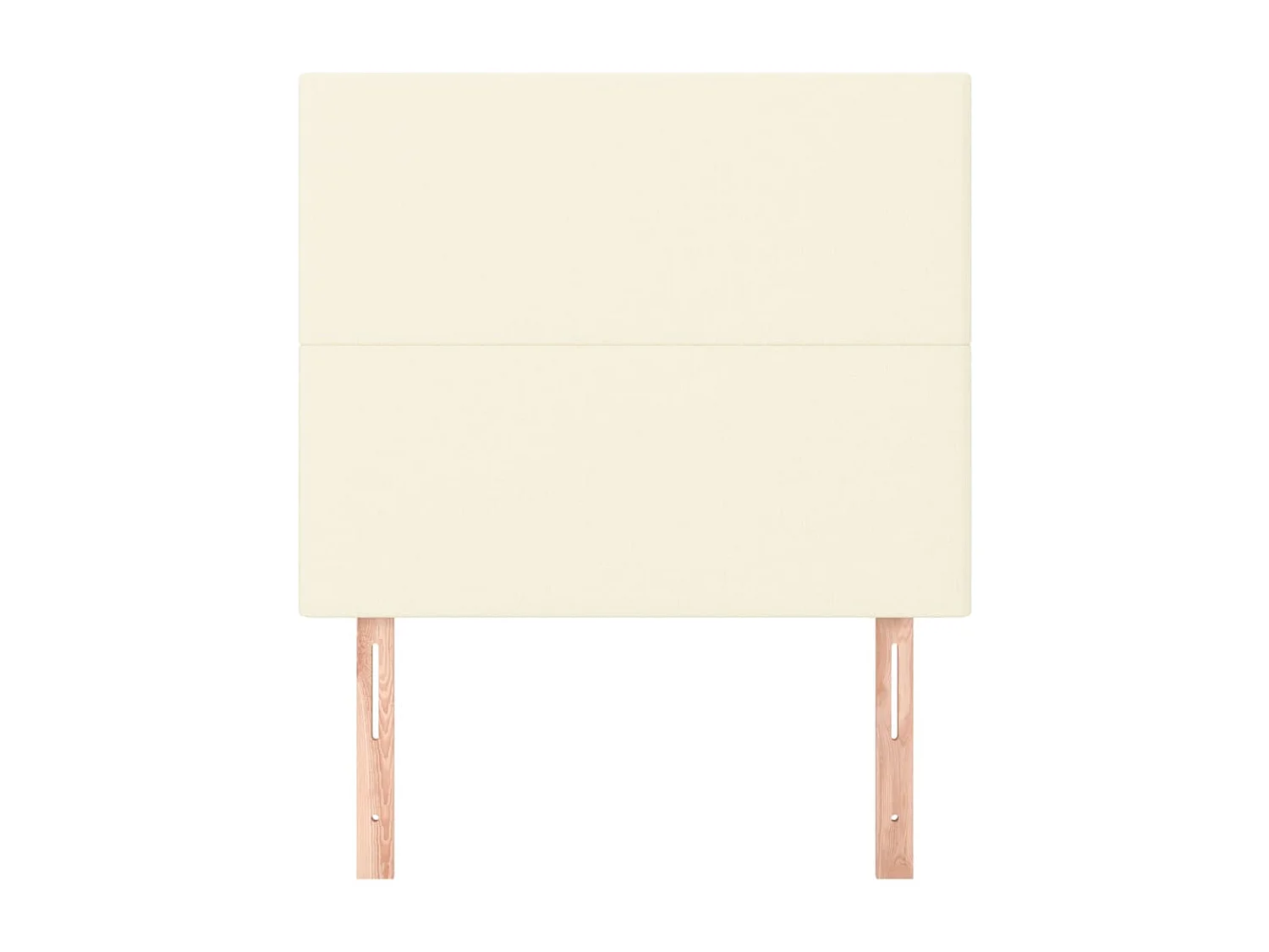 Cabeceros 2 unidades cuero sintético color crema 90x5x78/88cm