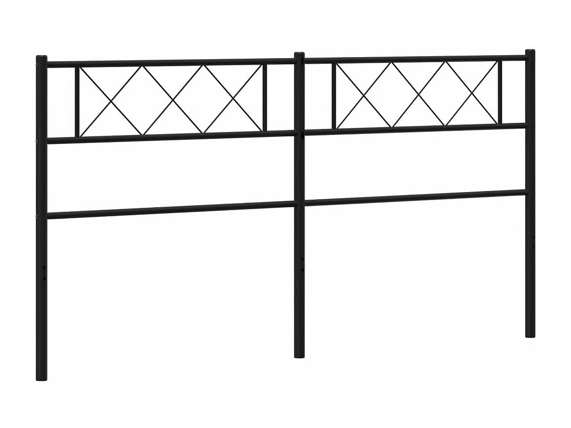 Tête de lit métal noir 160 cm