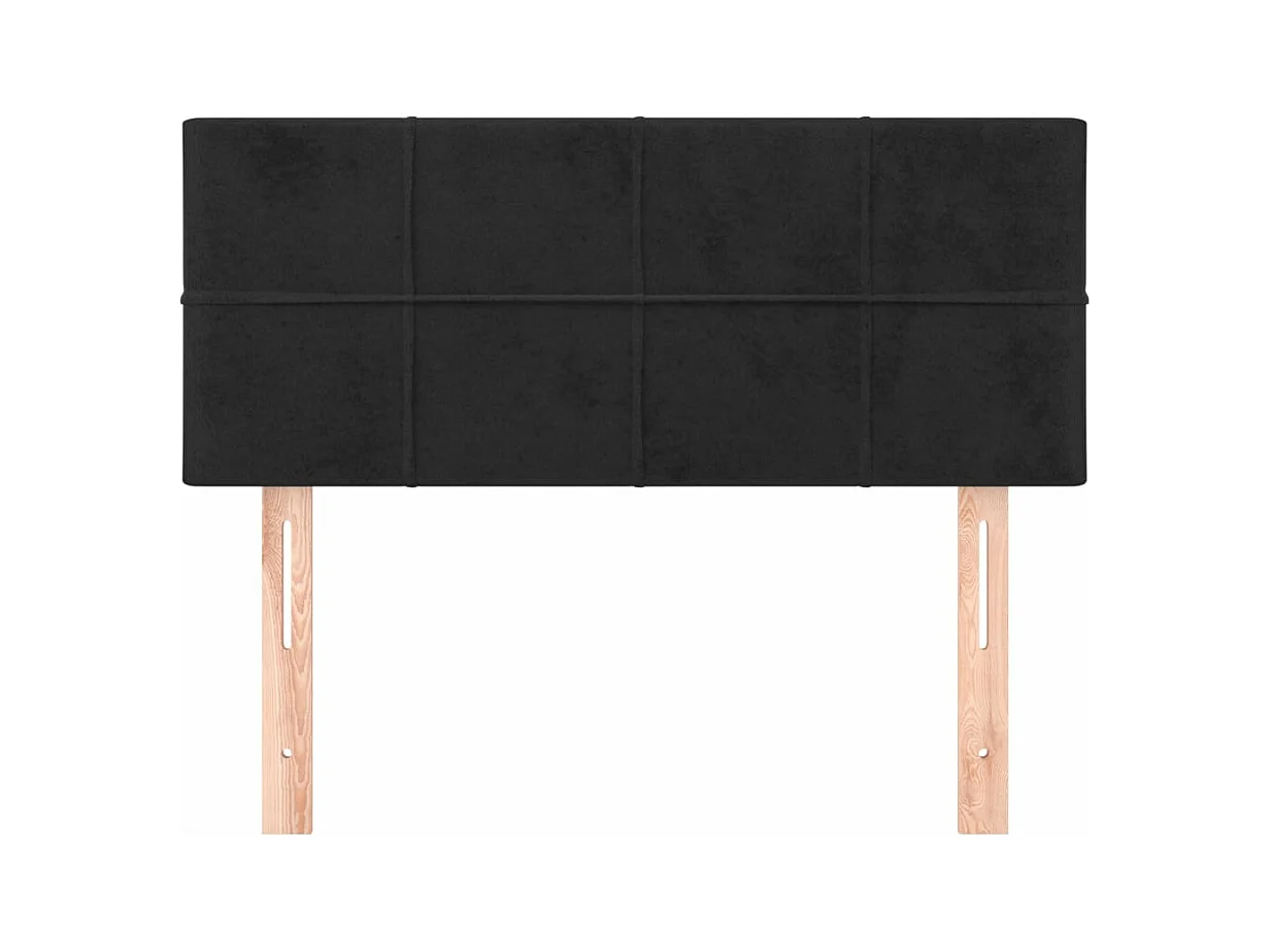 Tête de lit Noir 80x5x78/88 cm Velours