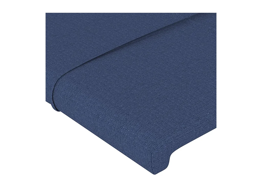 Tête de lit avec oreilles Bleu 183x16x78/88 cm Tissu