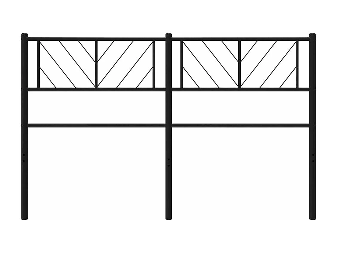 Tête de lit métal noir 150 cm