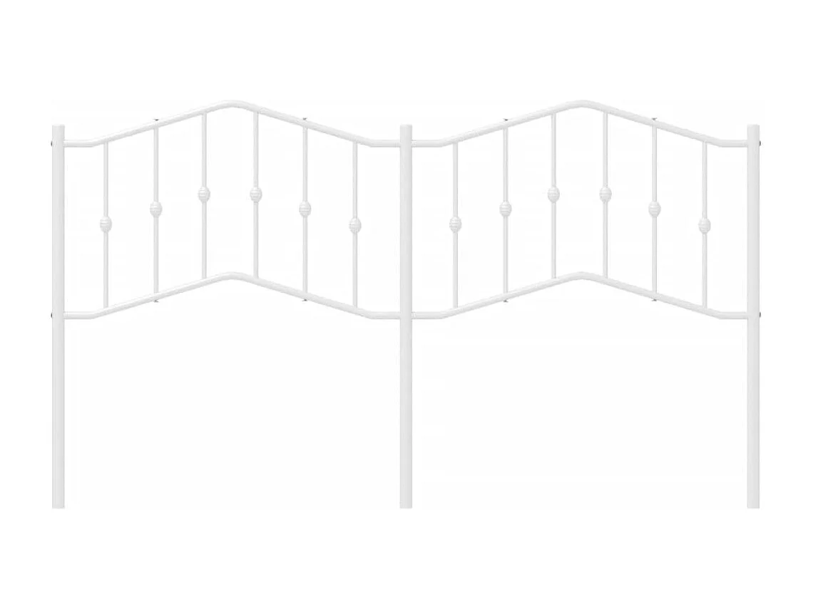 Tête de lit métal blanc 160 cm