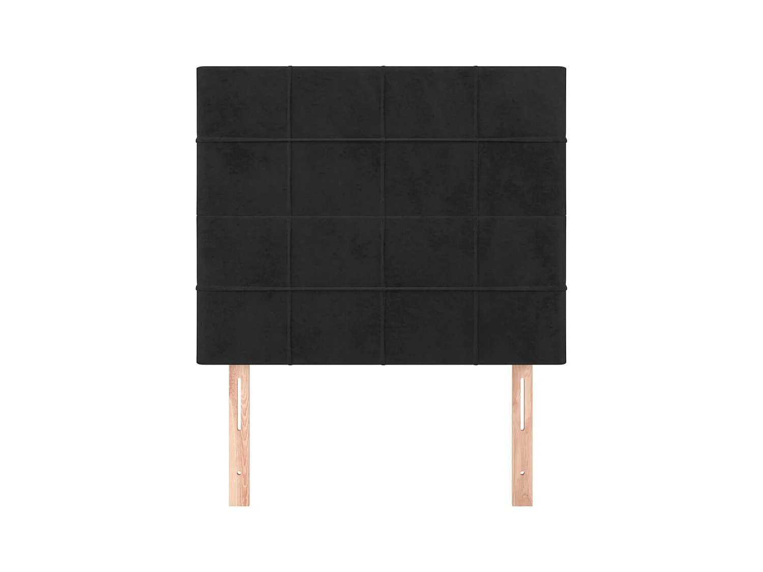 Tête de lit 2 pièces Noir 80x5x78/88 cm Velours