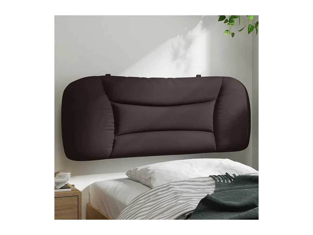 Tête de lit coussin marron foncé 100 cm tissu