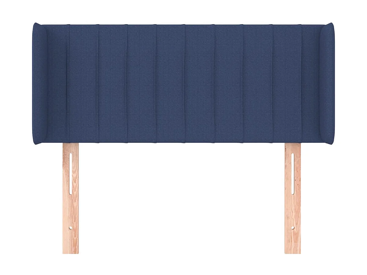 Tête de lit avec oreilles Bleu 103x16x78/88 cm Tissu