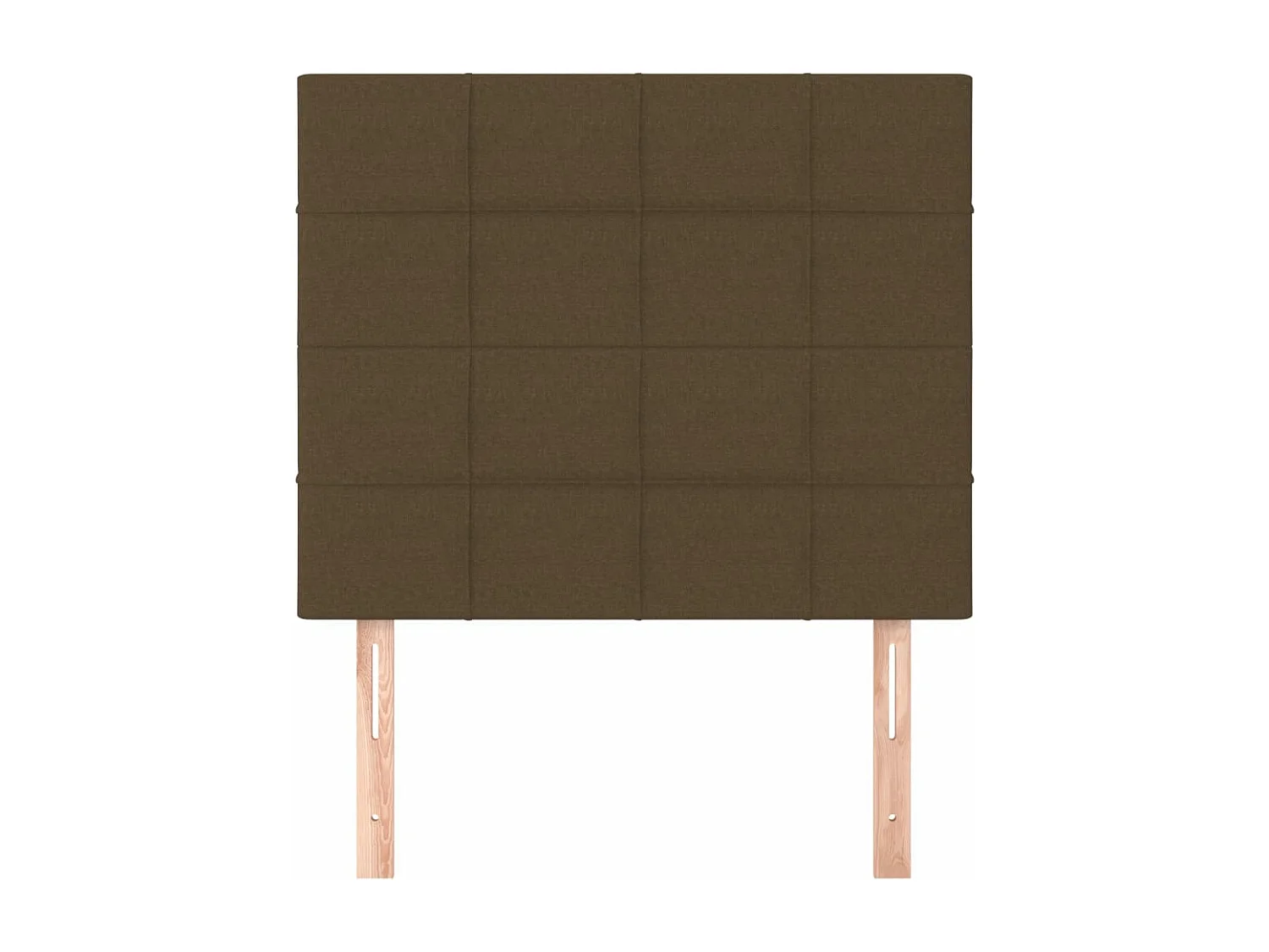 Cabeceros 2 unidades de tela marrón oscuro 80x5x78/88 cm