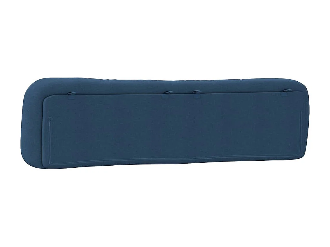 Tête de lit coussin bleu 200 cm tissu