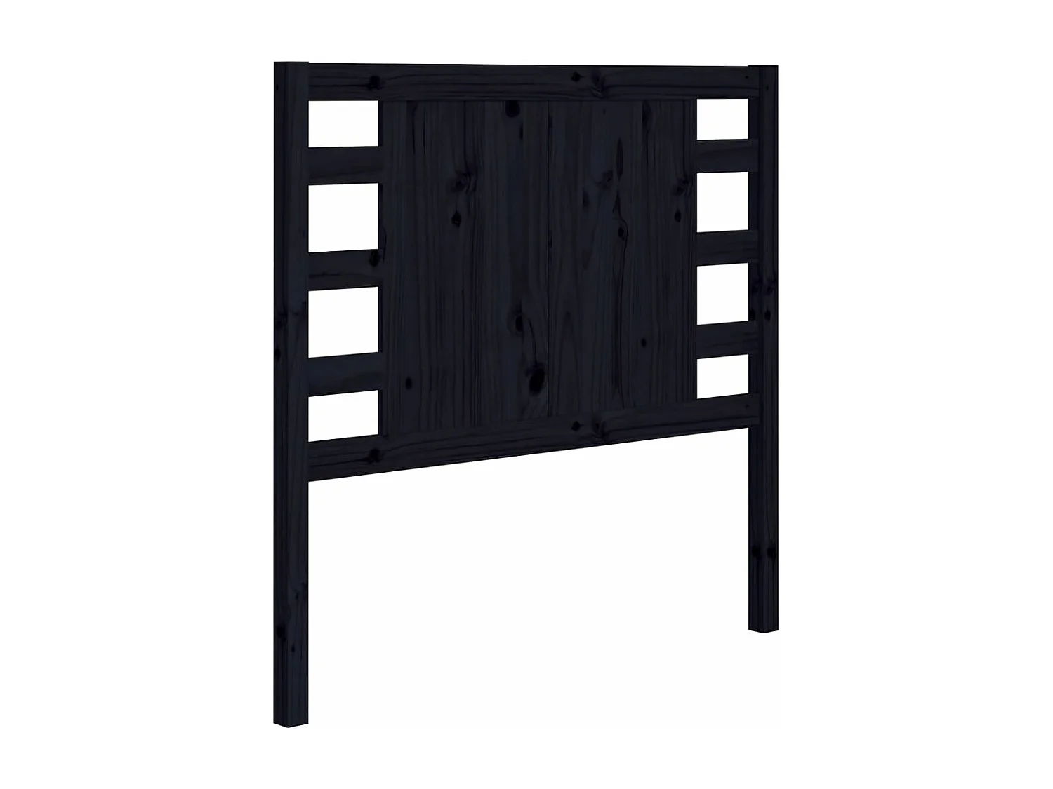 Cabecero madera maciza de pino negro 106x4x100 cm