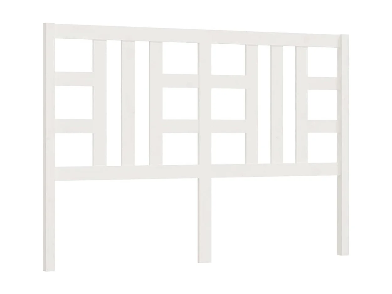 Tête de lit Blanc 156x4x100 cm Bois massif de pin