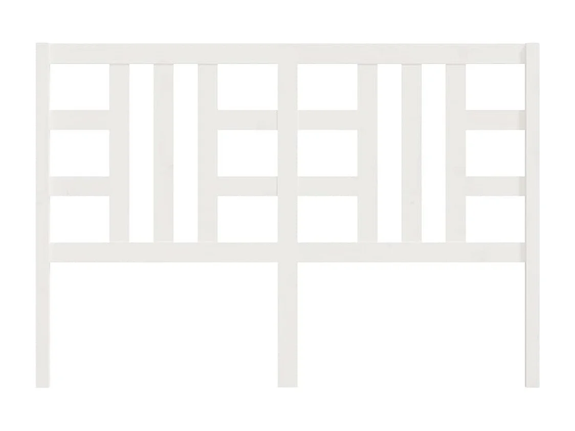 Tête de lit Blanc 156x4x100 cm Bois massif de pin