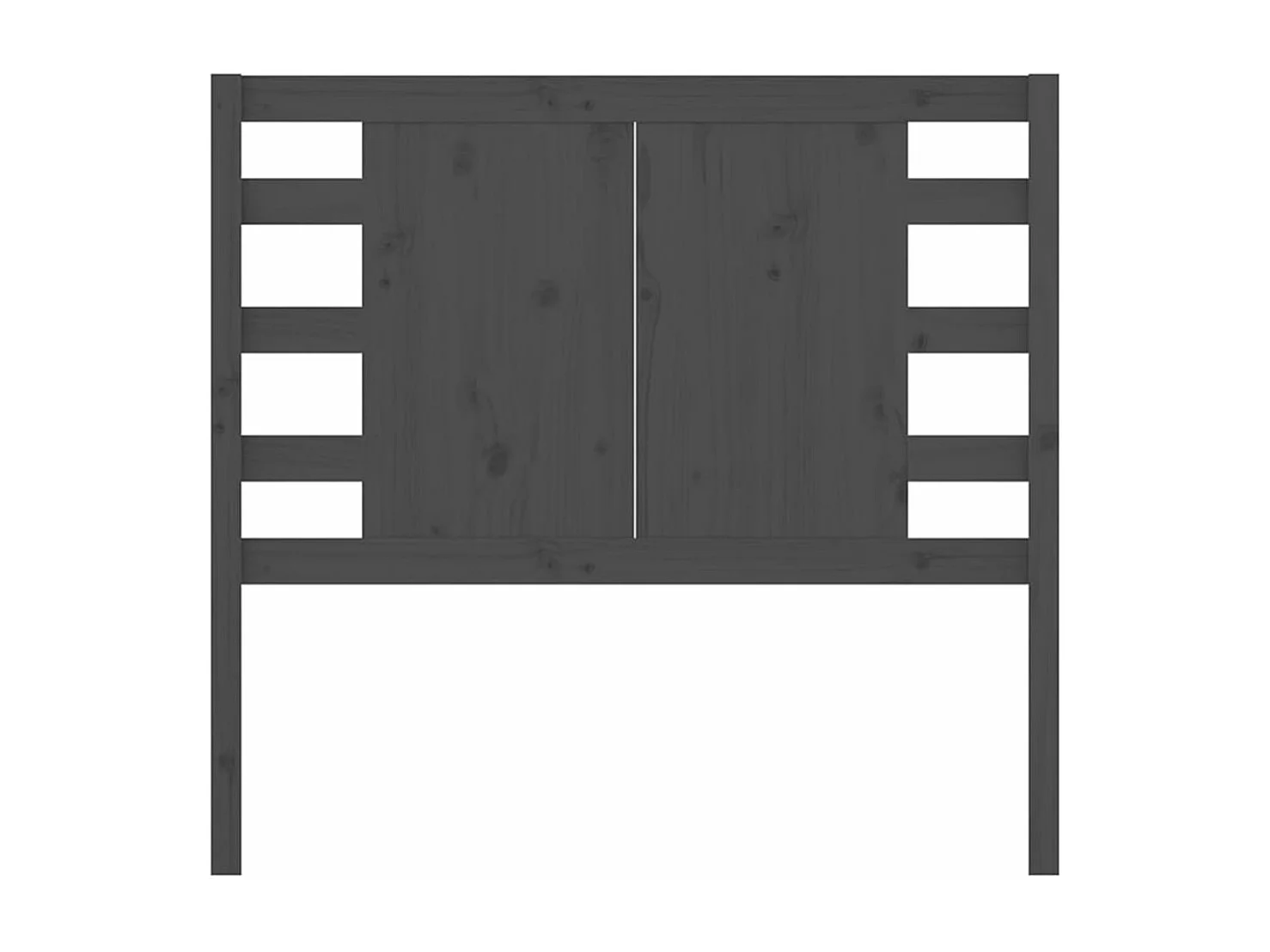 Cabeceira de cama 106x4x100 cm pinho maciço cinzento