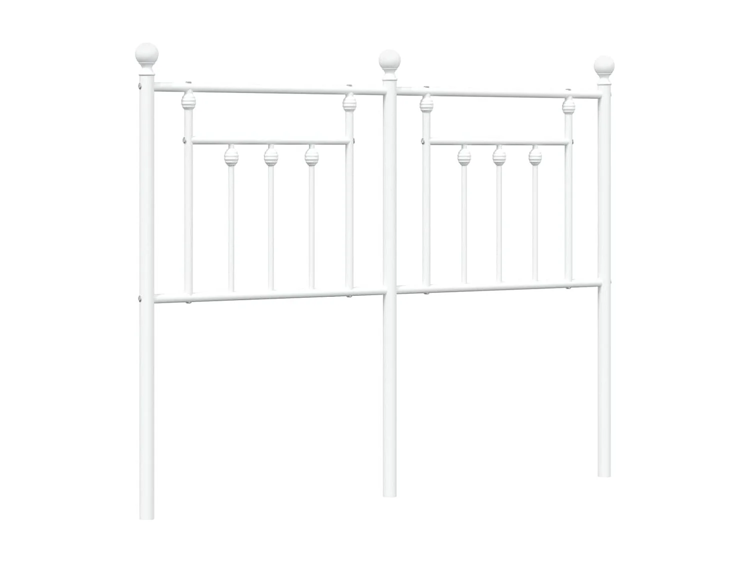 Tête de lit métal blanc 120 cm