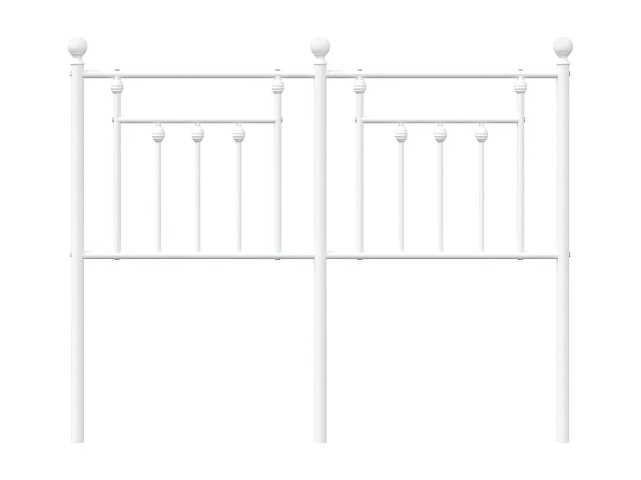 Tête de lit métal blanc 120 cm