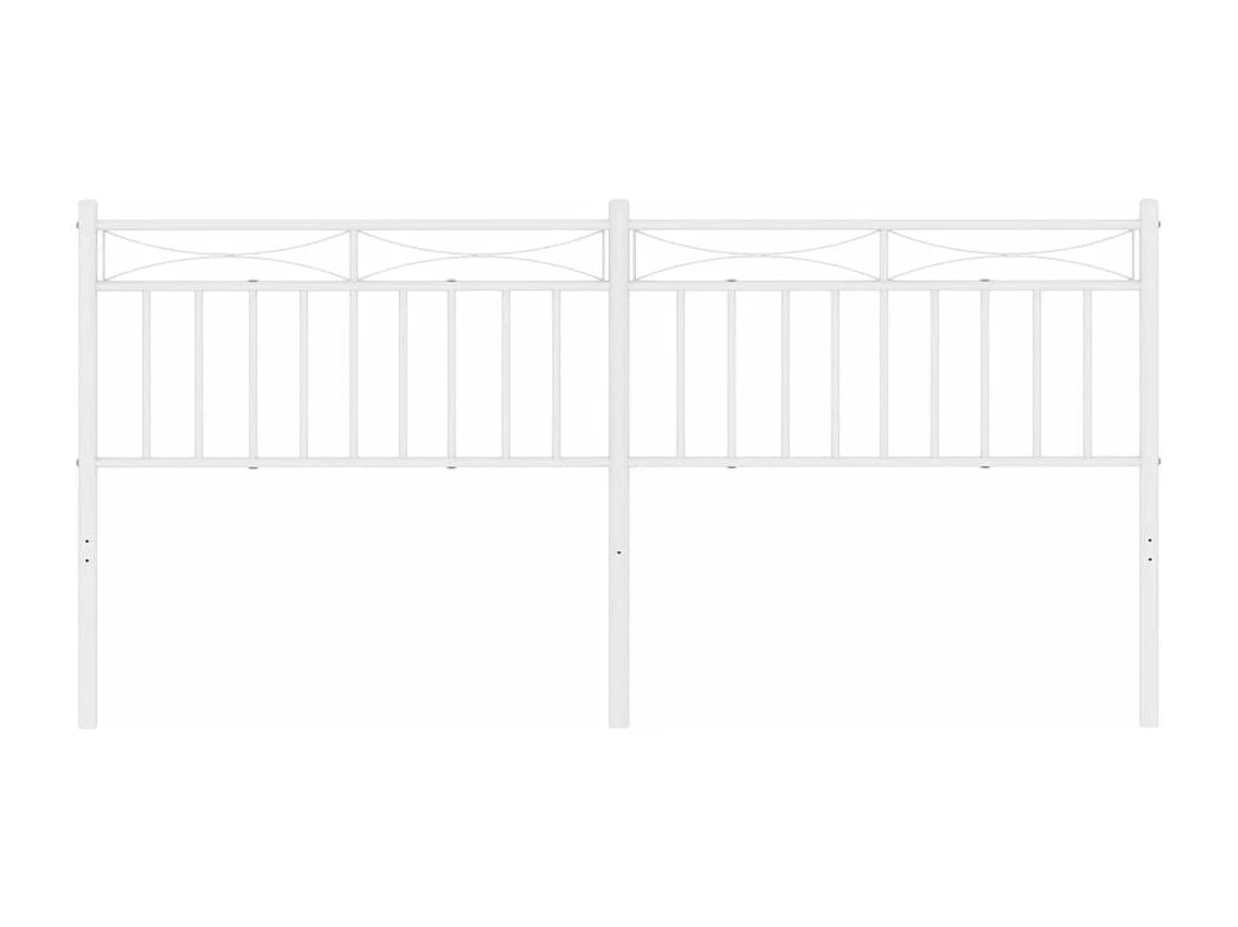 Tête de lit métal blanc 193 cm
