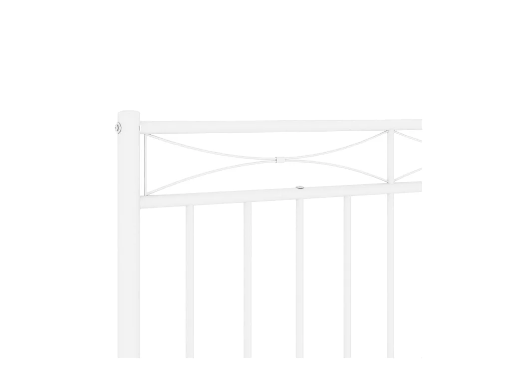 Cabecero de metal blanco 193 cm