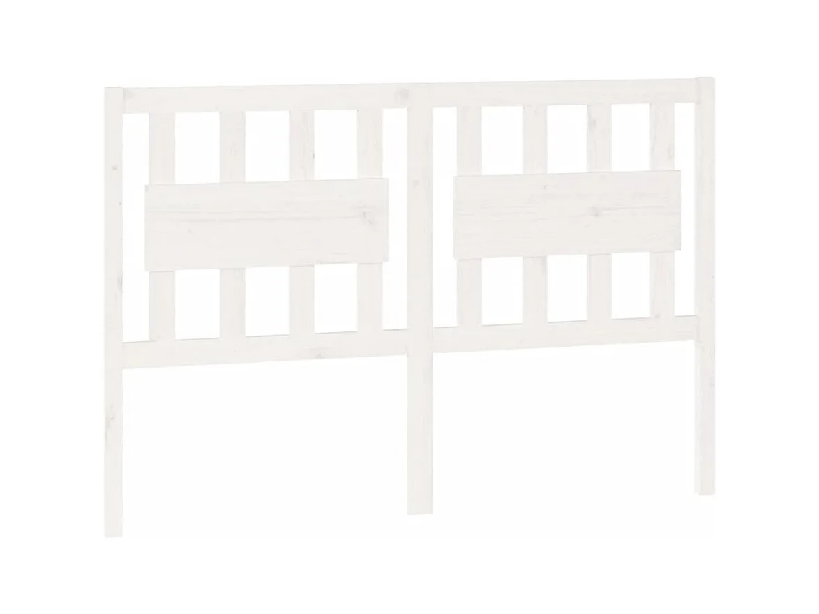 Tête de lit Blanc 145,5x4x100 cm Bois massif de pin