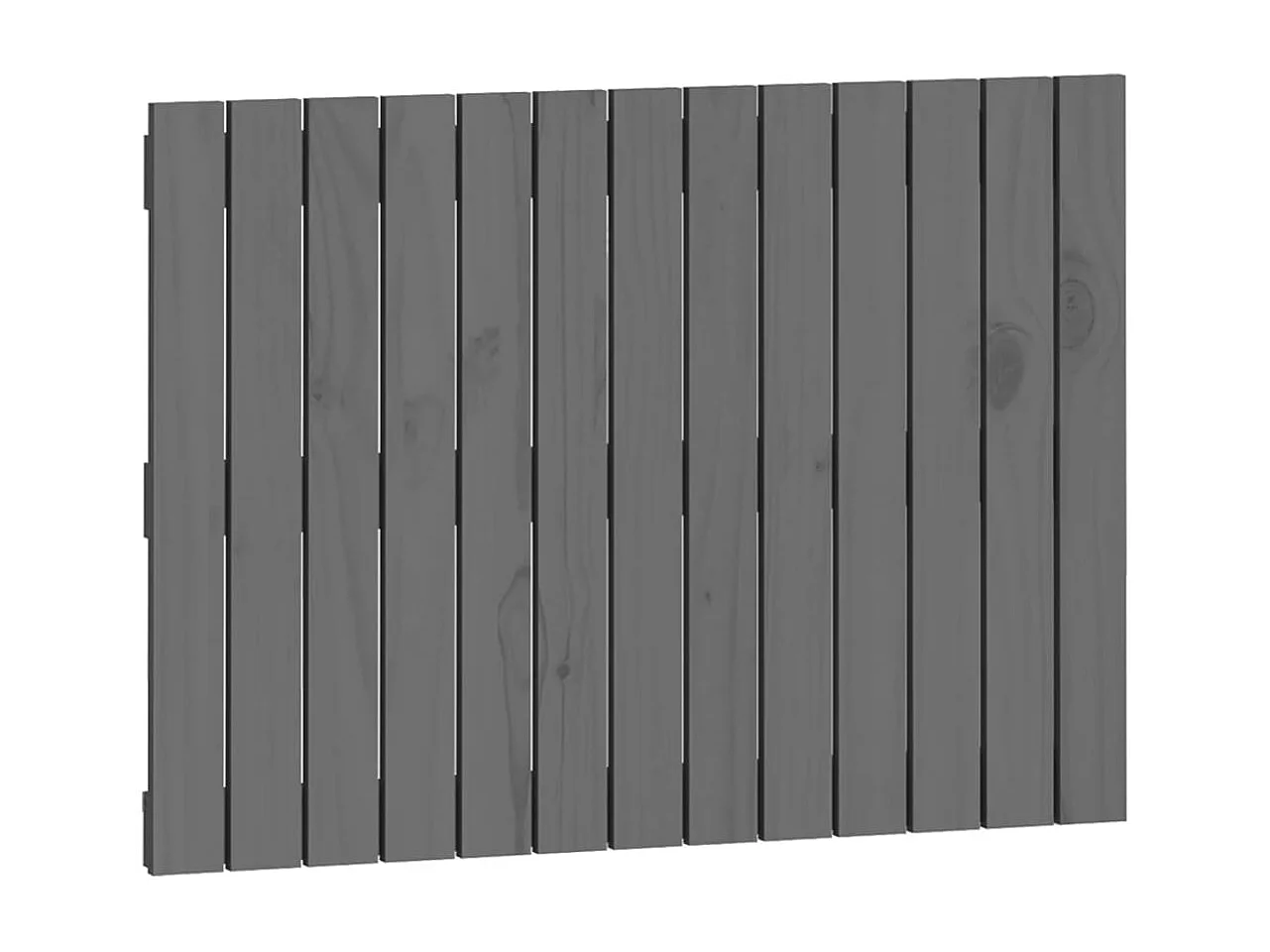 Tête de lit murale Gris 82,5x3x60 cm Bois massif de pin