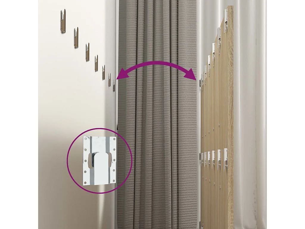 Tête de lit murale Chêne sonoma 240x1,5x80 cm Bois d'ingénierie