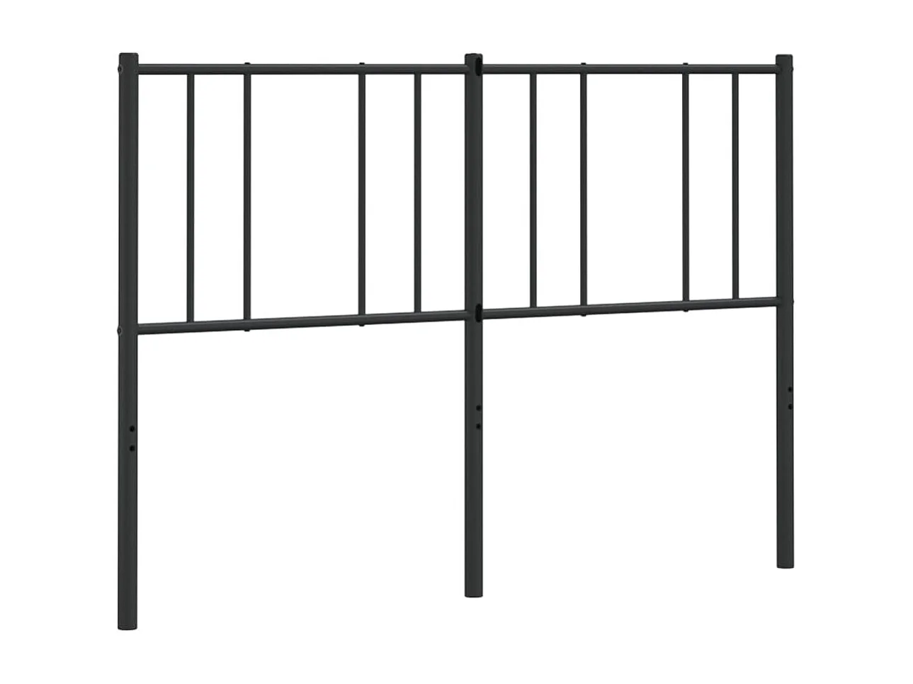 Cabecero de metal negro 140 cm