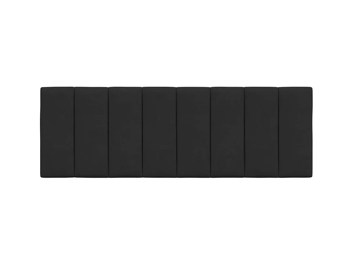 Tête de lit coussin noir 120 cm velours