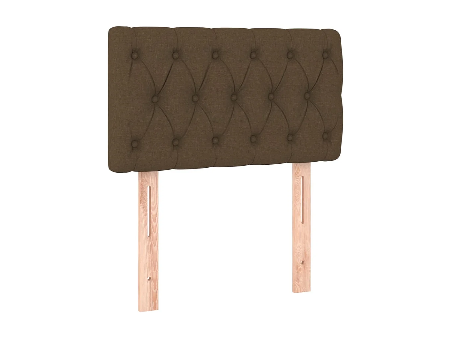 Tête de lit à LED Marron foncé 80x7x78/88 cm Tissu