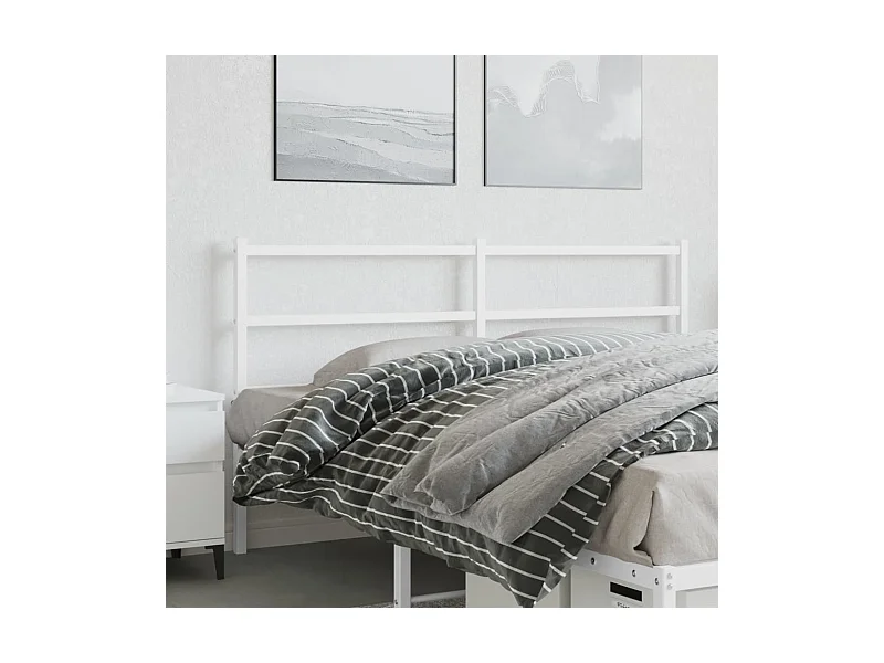 Hoofdbord 150 cm metaal wit