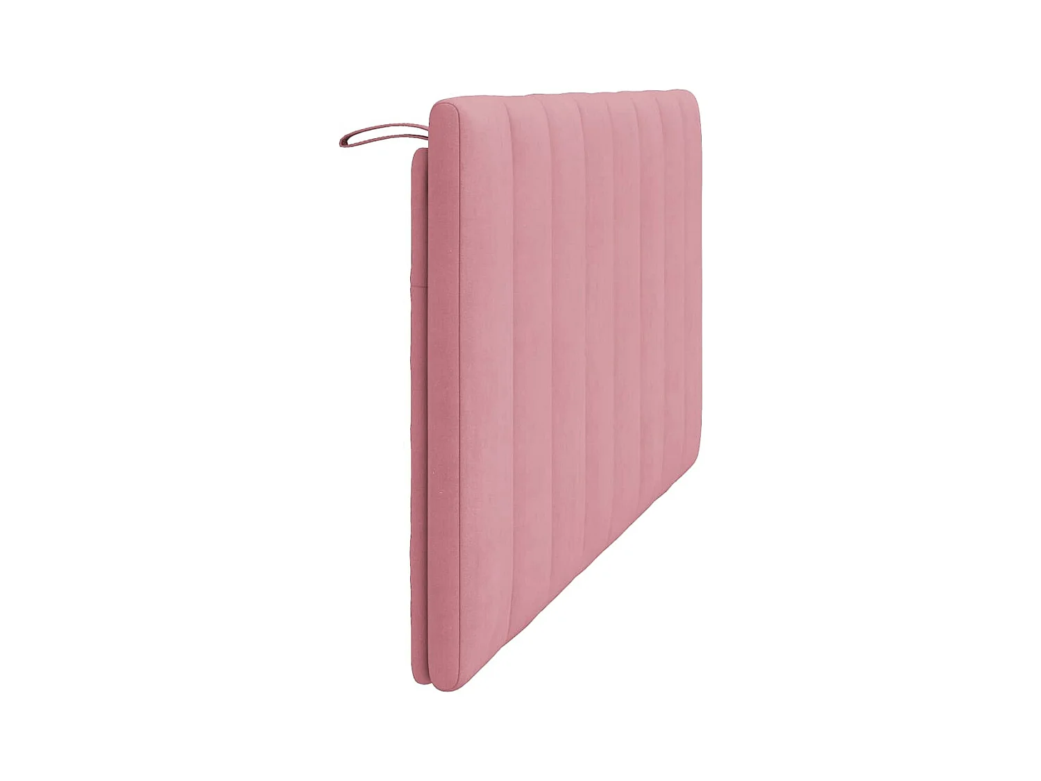 Tête de lit coussin rose 160 cm velours