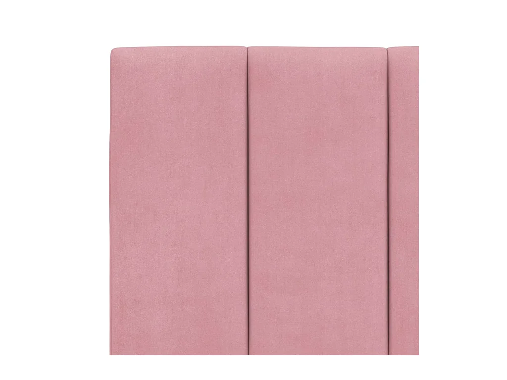 Tête de lit coussin rose 160 cm velours