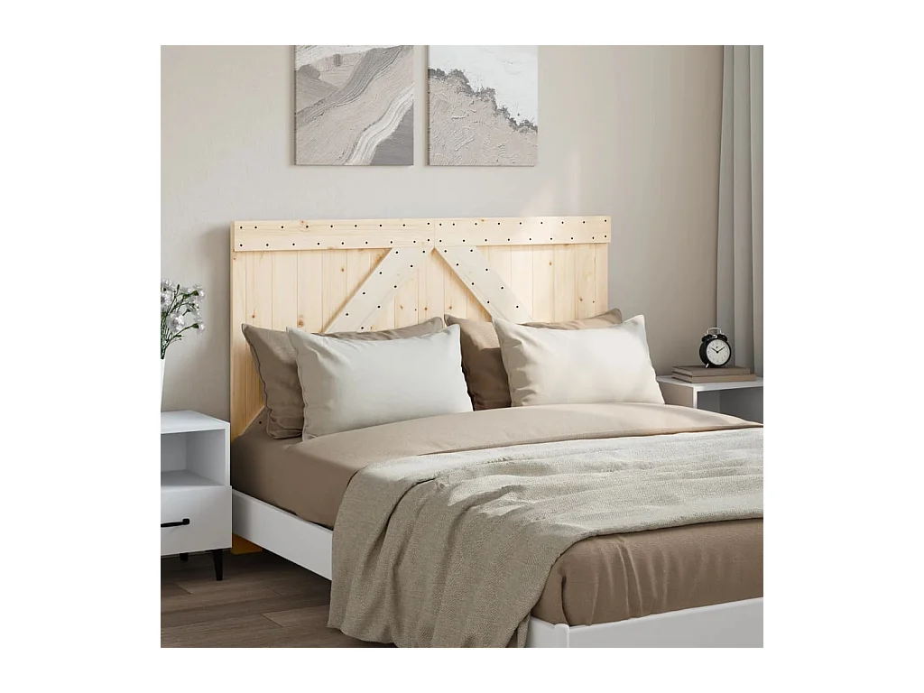 Tête de lit 140x104 cm bois massif de pin